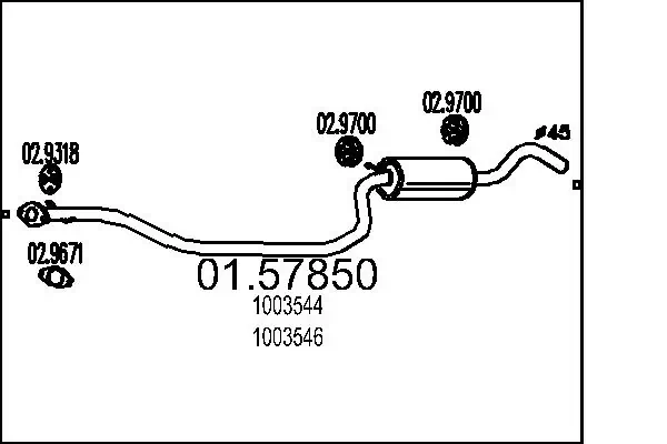 Centre Muffler 01.57850