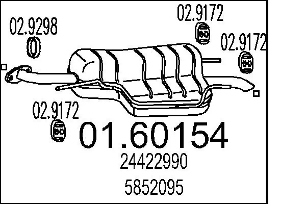 Rear Muffler 01.60154