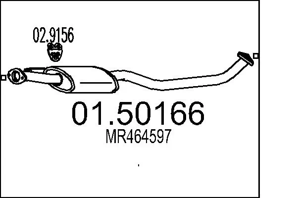 Centre Muffler 01.50166