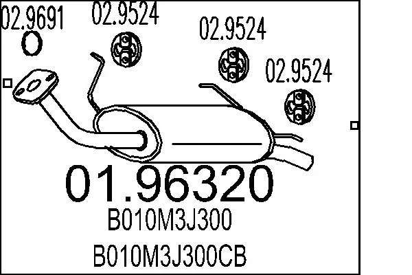 Rear Muffler 01.96320