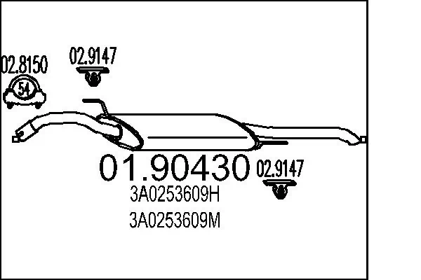 Rear Muffler 01.90430
