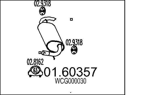 Rear Muffler 01.60357