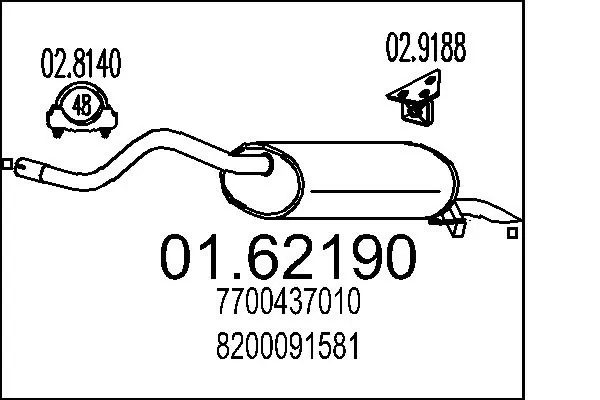 Rear Muffler 01.62190