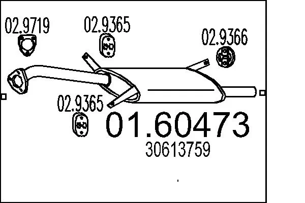 Rear Muffler 01.60473