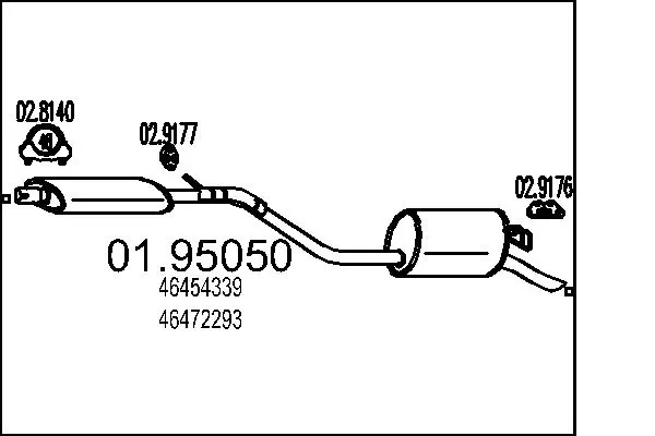 Rear Muffler 01.95050