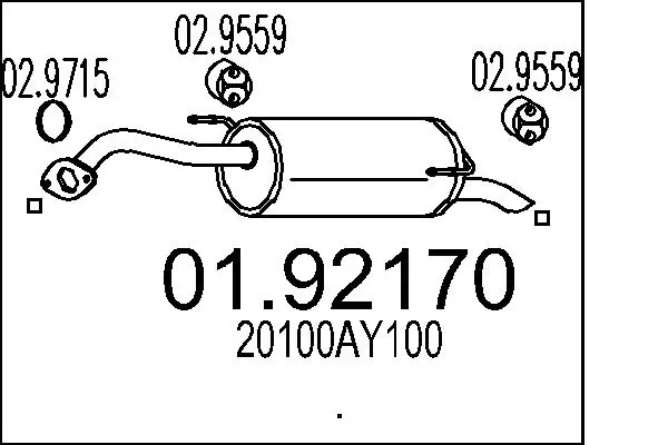 Rear Muffler 01.92170