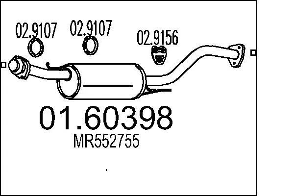 Rear Muffler 01.60398