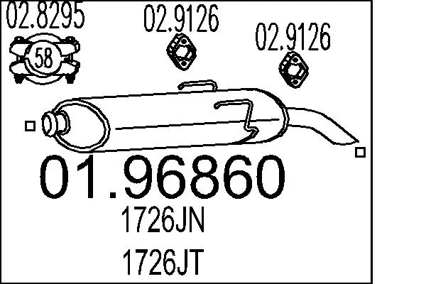 Rear Muffler 01.96860