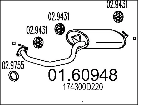 Rear Muffler 01.60948