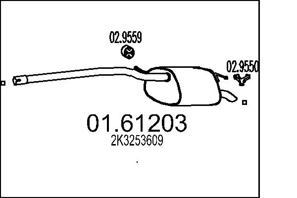 Rear Muffler 01.61203