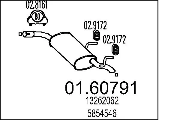 Rear Muffler 01.60791