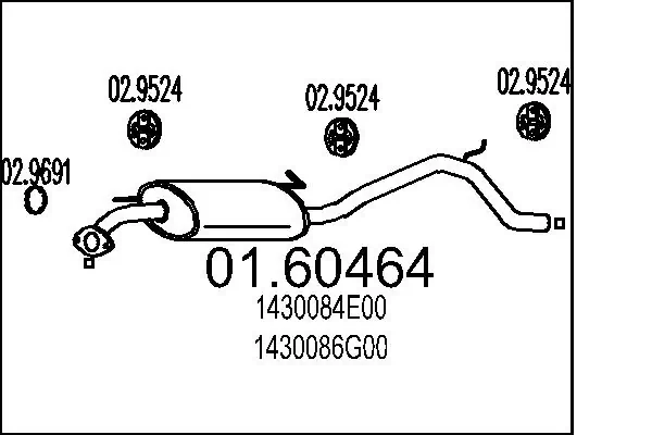Rear Muffler 01.60464