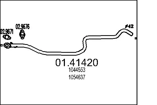 Exhaust Pipe 01.41420
