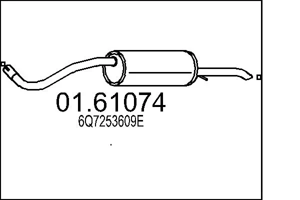 Rear Muffler 01.61074