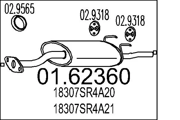 Rear Muffler 01.62360