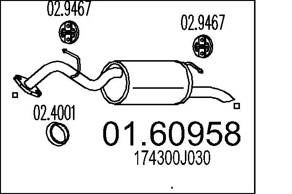 Rear Muffler 01.60958