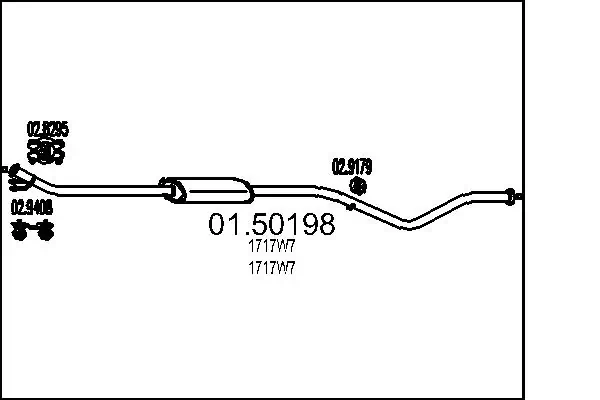Centre Muffler 01.50198