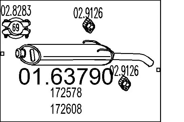 Rear Muffler 01.63790