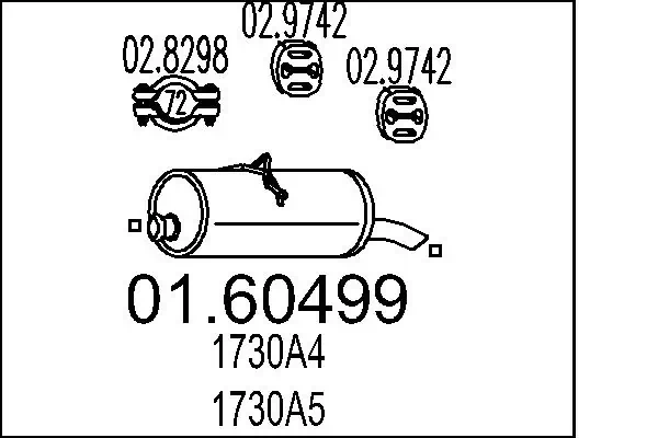 Rear Muffler 01.60499