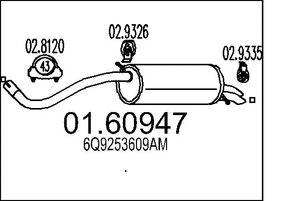 Rear Muffler 01.60947