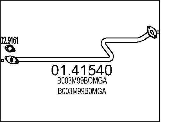 Exhaust Pipe 01.41540