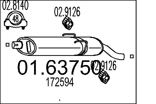 Rear Muffler 01.63750