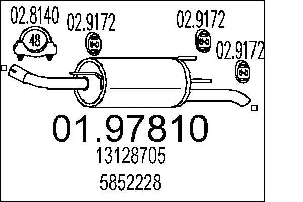 Rear Muffler 01.97810