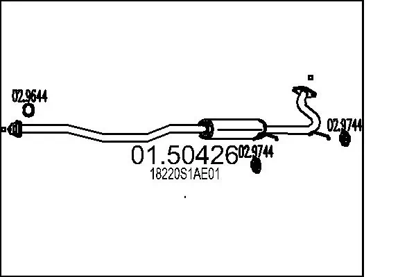 Centre Muffler 01.50426