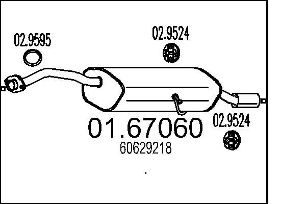 Rear Muffler 01.67060