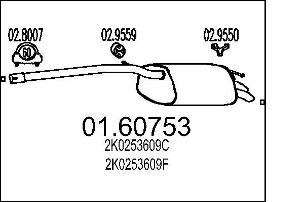 Rear Muffler 01.60753