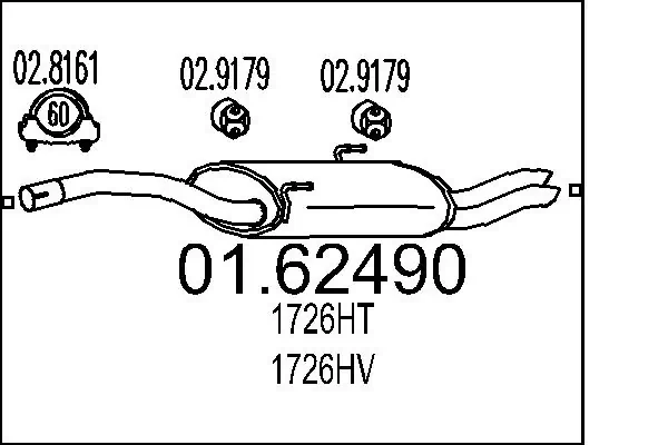 Rear Muffler 01.62490
