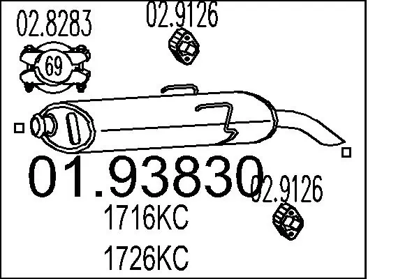 Rear Muffler 01.93830