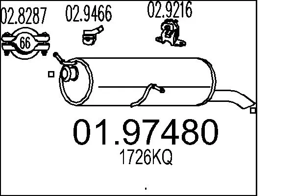 Rear Muffler 01.97480