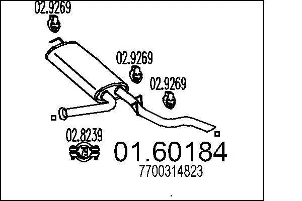 Rear Muffler 01.60184