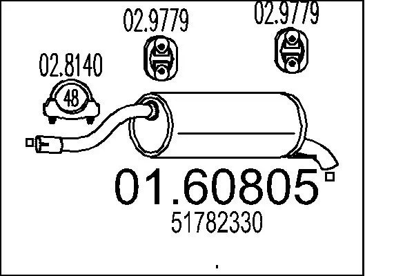 Rear Muffler 01.60805
