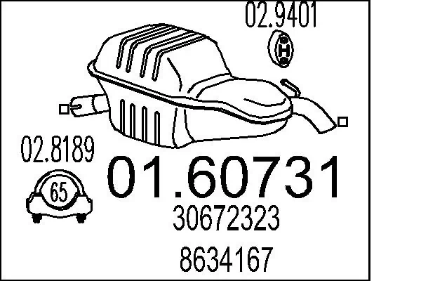 Rear Muffler 01.60731