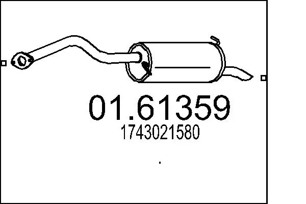 Rear Muffler 01.61359