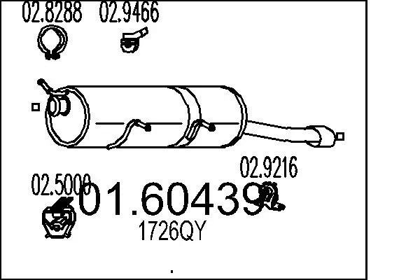 Rear Muffler 01.60439