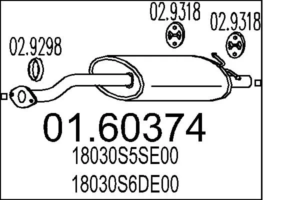 Rear Muffler 01.60374