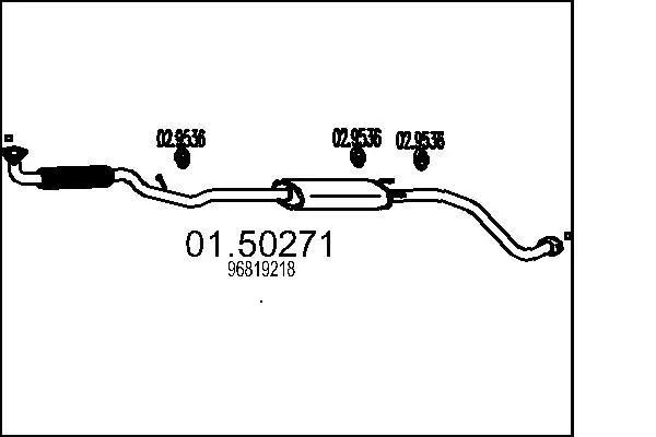 Centre Muffler 01.50271