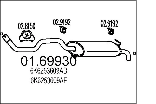 Rear Muffler 01.69930