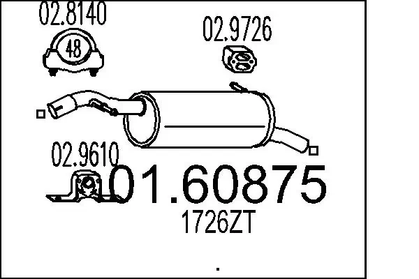 Rear Muffler 01.60875