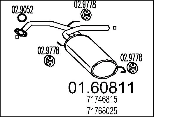 Rear Muffler 01.60811