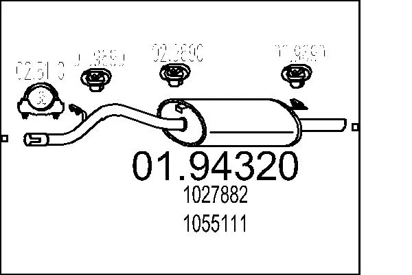 Rear Muffler 01.94320