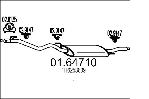 Rear Muffler 01.64710