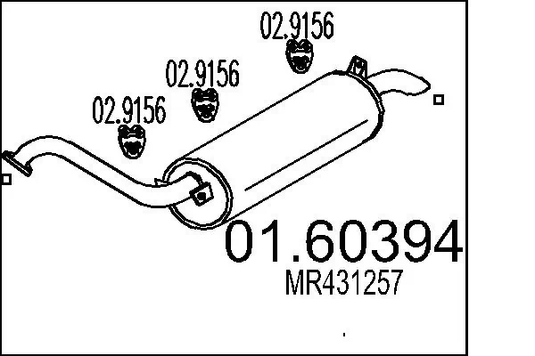 Rear Muffler 01.60394
