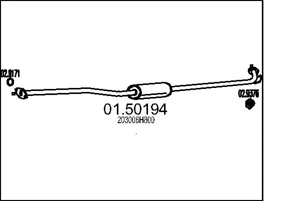 Centre Muffler 01.50194