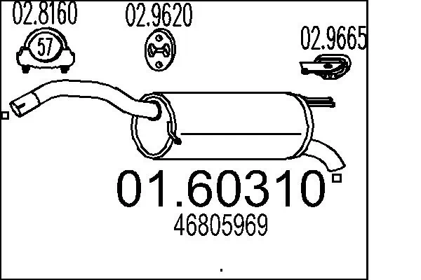 Rear Muffler 01.60310