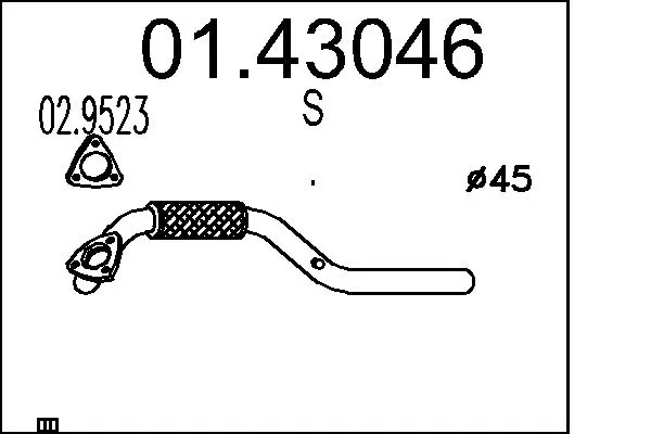 Exhaust Pipe 01.43046