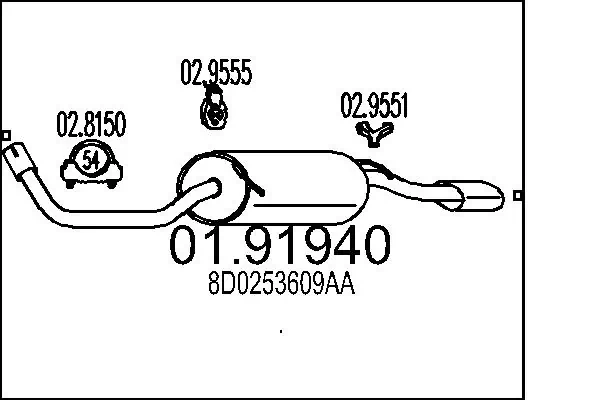 Rear Muffler 01.91940